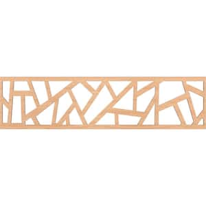 Harrisburg Fretwork 0.25 in. D x 47 in. W x 12 in. L Hickory Wood Panel Moulding