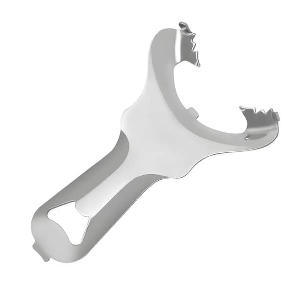 Multi-Functional Stainless Steel Jar Opener Tool with Ergonomic Non-Slip Grip for Mason Jars, Bottles, Cans