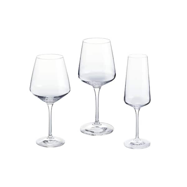 Set of 6 Red Wine White Wine Glasses Crystal Glass Diamond Glass Christmas Gift 