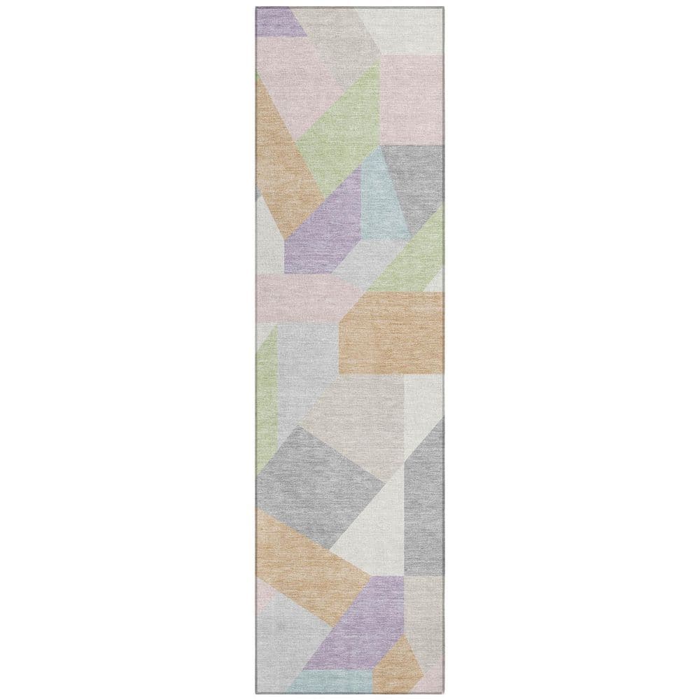 Chantille Machine Washable Indoor/Outdoor Abstract ACN2893 Mint 2 ft. x 7 ft. Runner Rug price history on PriceWatchPro