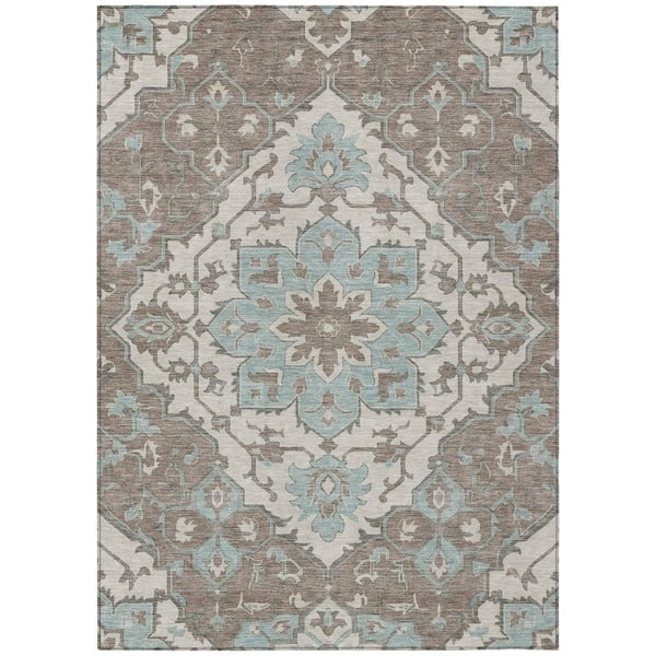 Chantille Machine Washable Indoor/Outdoor Abstract ACN3027 Gray 10 ft. x 14 ft. Area Rug