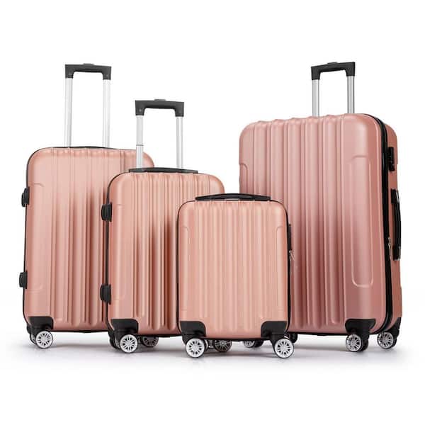 Kono 20'' Carry on Luggage Lightweight with Spinner Wheel TSA Lock Hardside  Luggage Airline Approved Carry on Suitcase Rose Gold
