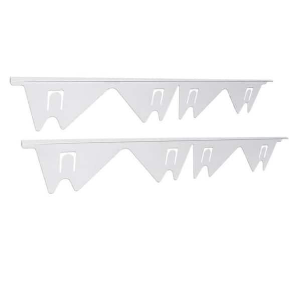 2-Pack White Stainless Steel Retractable Stove Gap Covers, Heat Resistant Stove Gap Filler Accessory for Kitchen