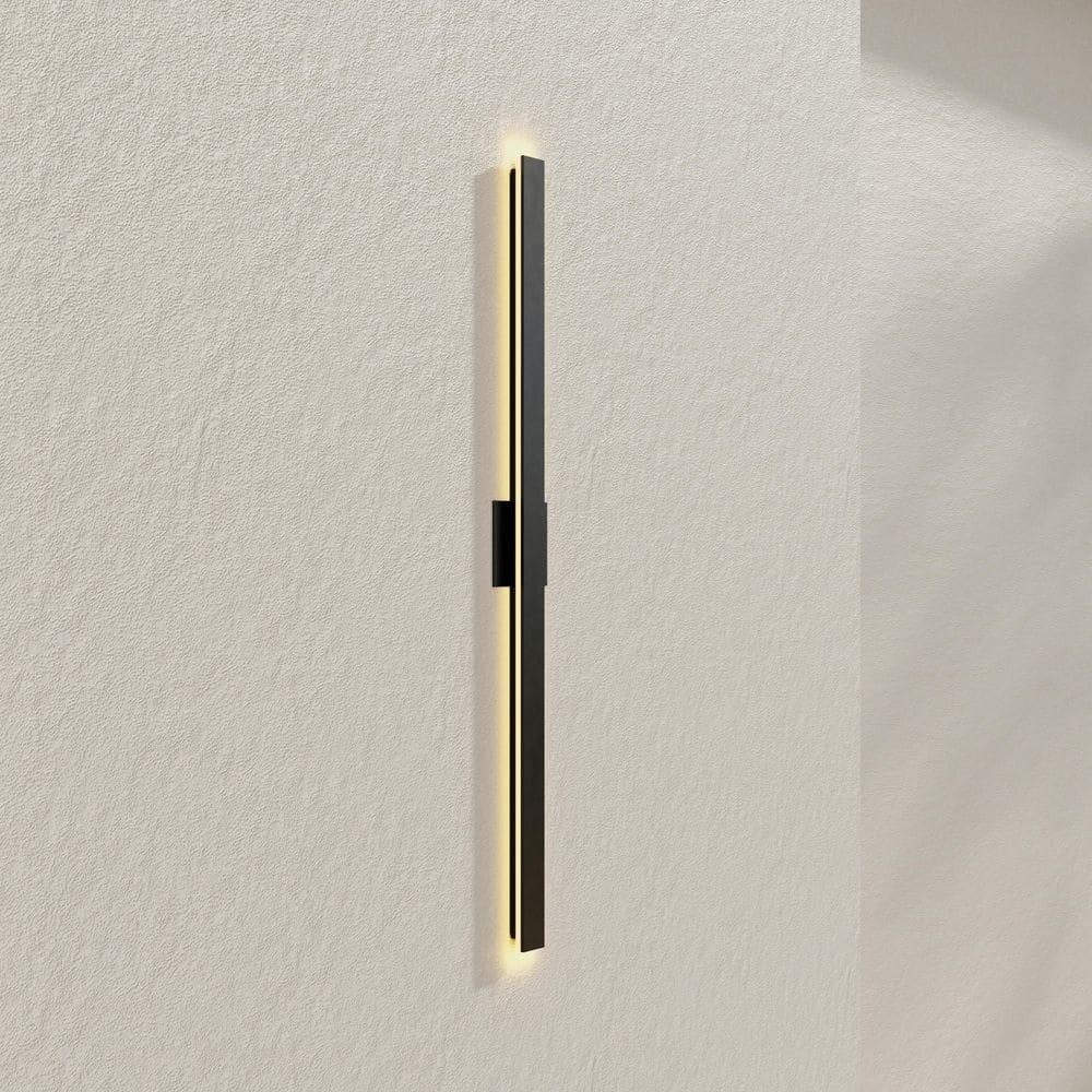 Matte Black 48" LED Outdoor Wall Light