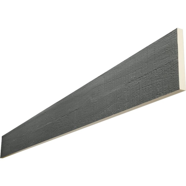 Ekena Millwork Endurathane 1 in. H x 10 in. W x 12 ft. L Rough Cedar Slate Faux Wood Beam Plank
