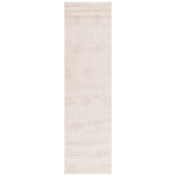 Selena 2 x 12 Beige Geometric Runner Rug