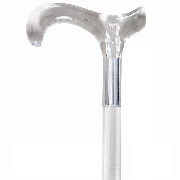 Unbranded Special Lucite Shaft with Derby Handle Cane-DISCONTINUED