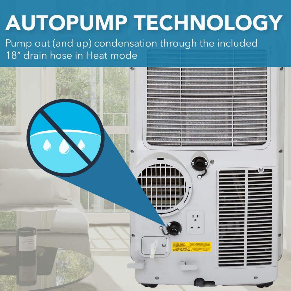 Whynter White Portable Air Conditioner and Heater with Remote