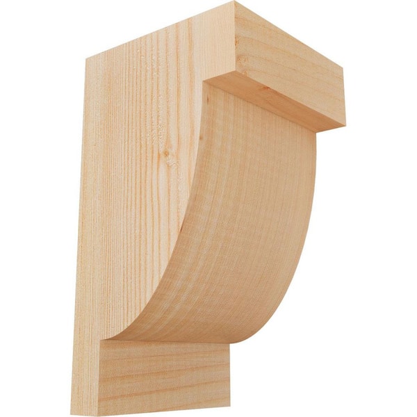 Ekena Millwork 5-1/2 in. x 6 in. x 10 in. Douglas Fir Alpine Smooth Corbel