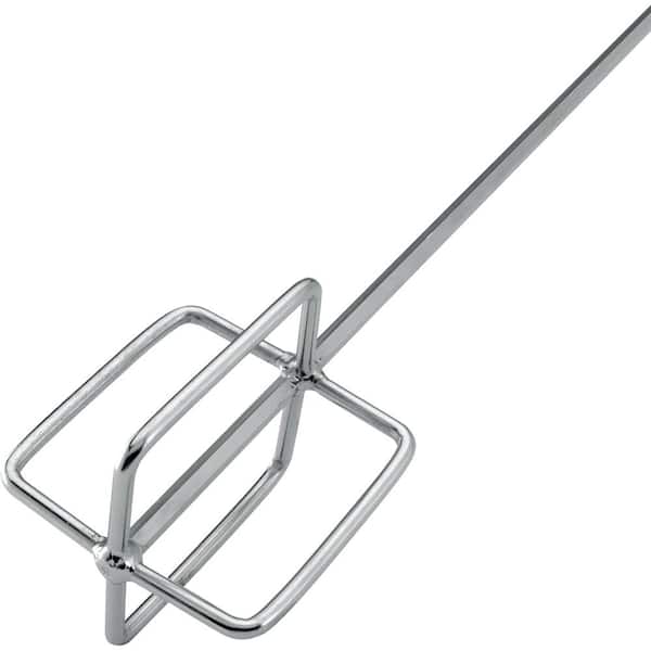 QEP 24 in. Professional Chrome-Plated Steel Thinset and Grout Mixing Paddle  for Corded Drills 61205 - The Home Depot