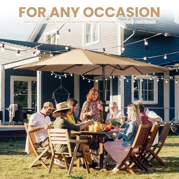 coral coast 11 ft offset patio umbrella 11 Cantilever Umbrella - Aqua