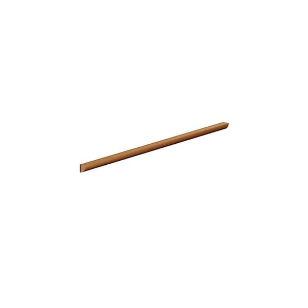 Amherst Shaker 96 in. W x 0.75 in. H x 0.75 in. D Quarter Round Molding Assembled Wall in Walnut
