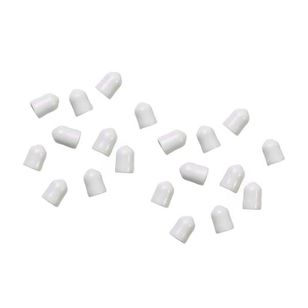 ClosetMaid 1/4 in. White Shelf End Caps for Ventilated Wire Shelving (20-Pack)