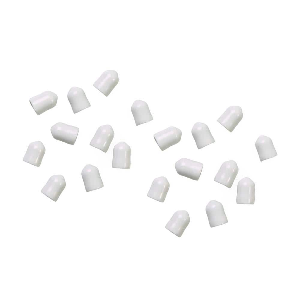 ClosetMaid White Plastic Large End Caps (1000-Pack) 21204 - The Home Depot