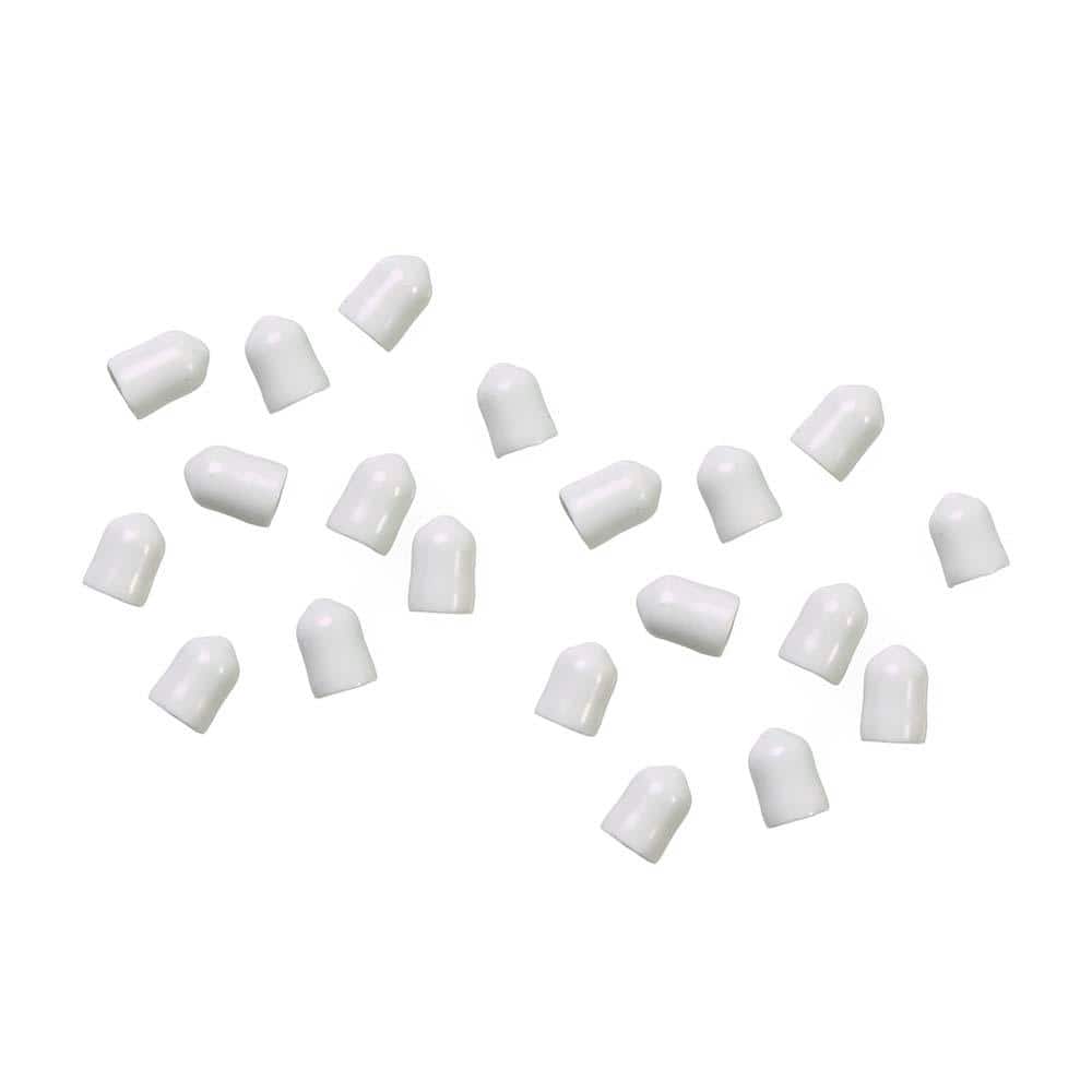 White Plastic Small End Caps (1000-Pack) price history on PriceWatchPro