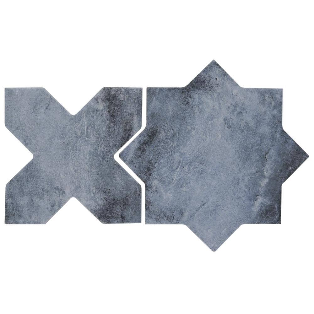 Tripoli Star-Crossed Denim Blue Terracotta Look Porcelain Tile