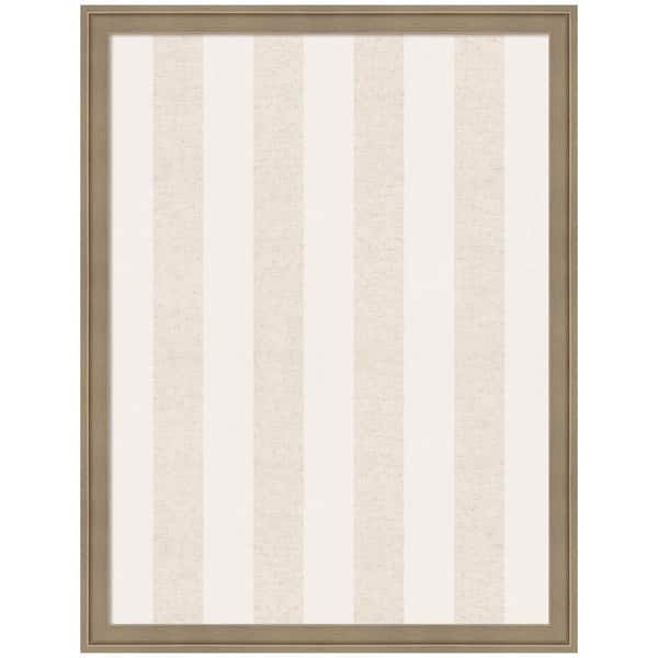Florence 26 in. x 20 in. Brown Plastic Framed Memo Board