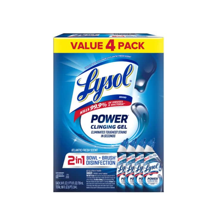 Lysol Power Clinging Gel - 96 fl oz/4ct