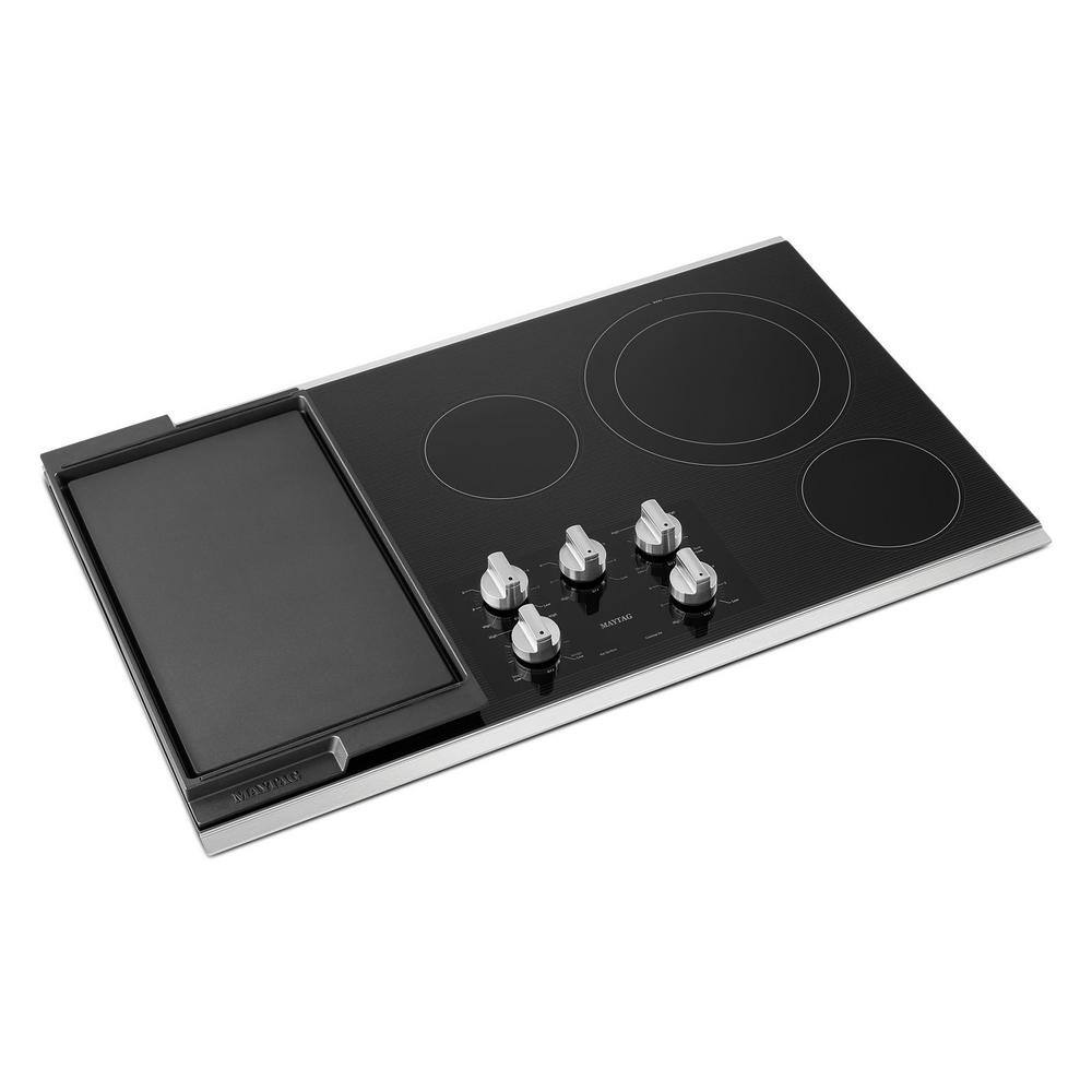 Buy 36 in. Radiant Electric Cooktop in Stainless Steel with 5 Elements