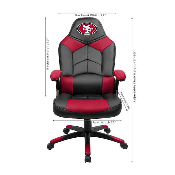 Oversized Swivel Gaming Floor Chair w/ Armrest, Adjustable