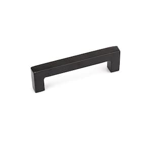 Sheffield Collection 5 1/16 in. (128 mm) Matte Black Traditional Rectangular Barn Door Pull