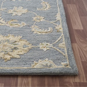 Diana Blue/Beige 7 ft. 7 in. x 9 ft. 9 in. LR82438 Botanical Indoor Area Rug