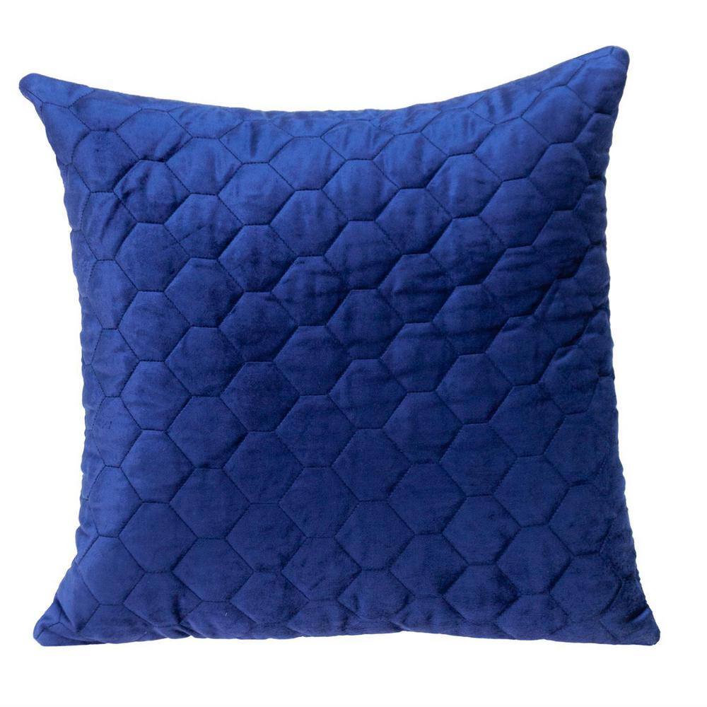 Bazyli Transitional Quilted Blue Throw Pillow price history on PriceWatchPro
