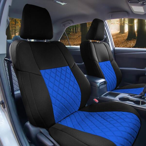 Fh Group Neoprene Waterproof Custom Fit Seat Covers For 2018 Toyota Camry Le To Se Xse Xle Dmcm5005blue Front - Global Automotive Accessories Neoprene Seat Covers