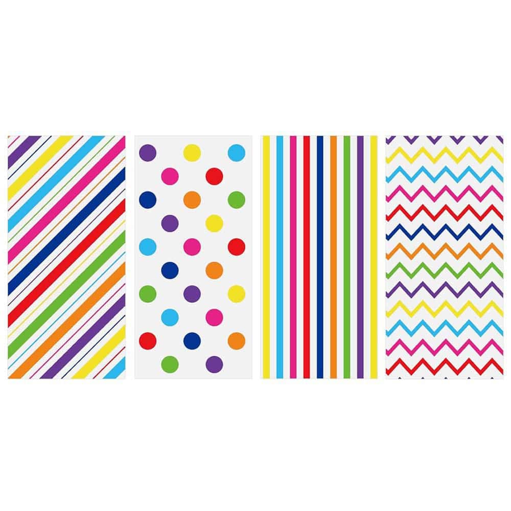 10.6 in. x 5.1 in. Rainbow Cellophane Bags 100-Pack with Twist Ties Non-Toxic OPP Candy Gift Snack Packing price history on PriceWatchPro