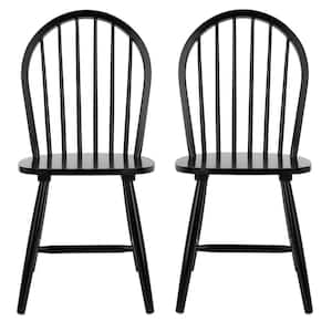 Camden Black Spindle Back Wood Dining Chair (Set of 2)