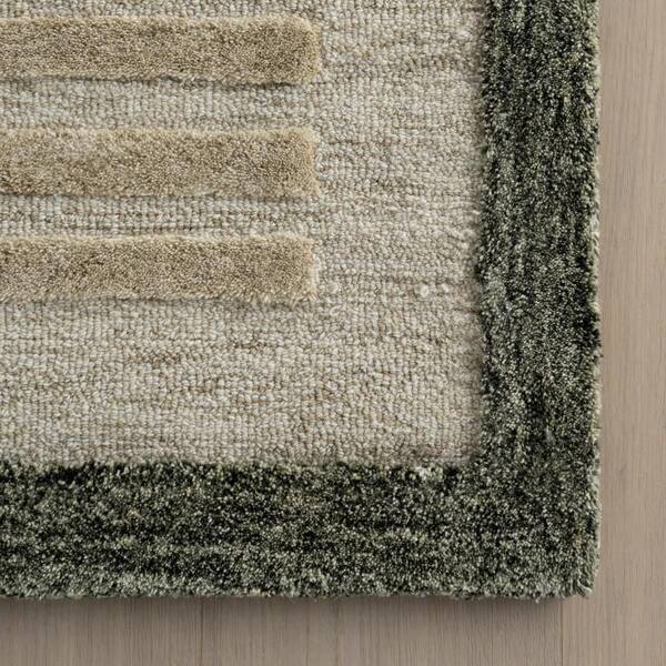 RUGS USA Carmeon Hamilton x Rugs Caly Modern Bordered Wool Beige 5