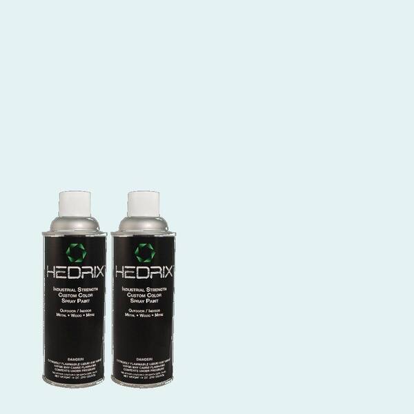 Hedrix 11 oz. Match of 2076 Glacial Seas Semi-Gloss Custom Spray Paint (2-Pack)