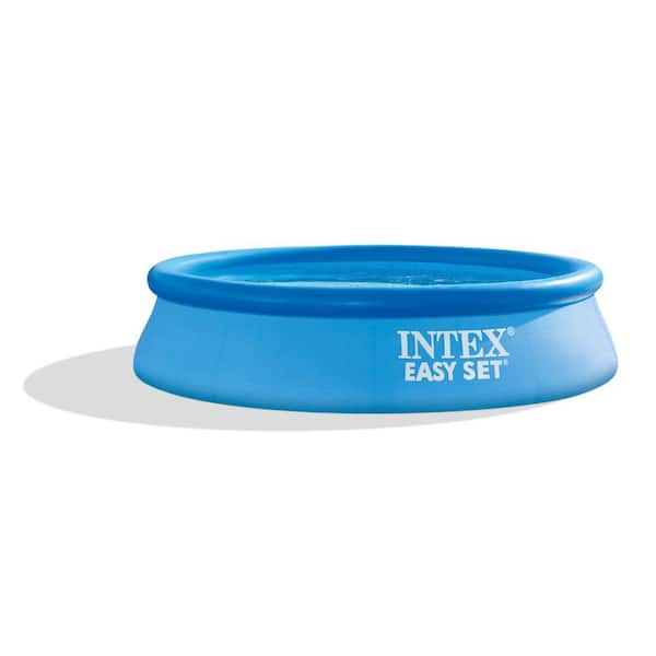 Intex 8 ft. X 2 ft. Easy Set Inflatable Circular Vinyl Swimming Pool, Blue