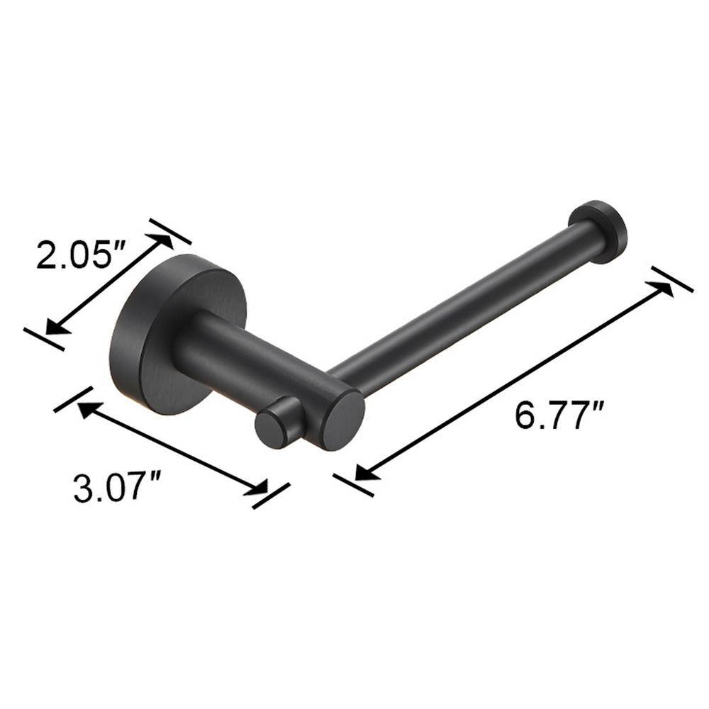 Matte Black Space Aluminum Wall Mounted Toilet Paper Holder