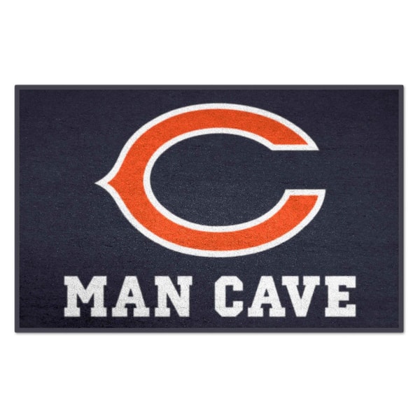 FANMATS NFL Chicago Bears Blue Man Cave 2 ft. x 3 ft. Area Rug