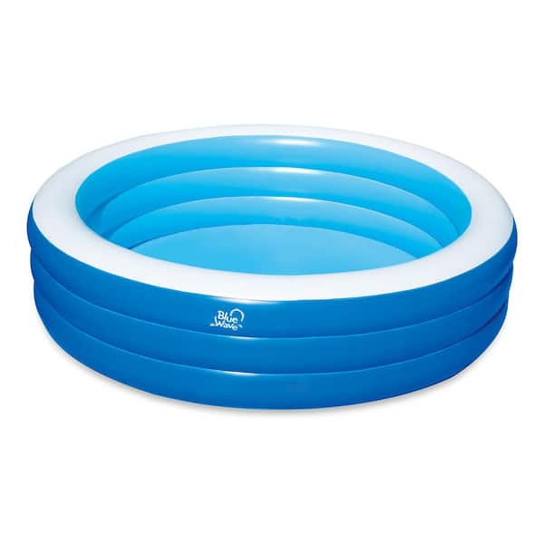 7.5 ft. x 7.5 ft. Round 22 in. Deep Inflatable Pool with Cover