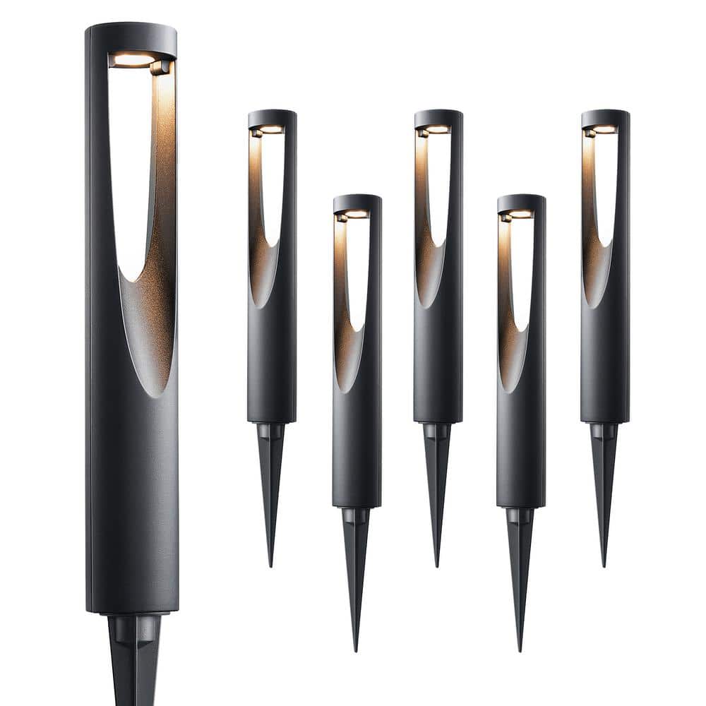 EDISHINE 150 Lumens Black Integrated LED Outdoor Hardwired