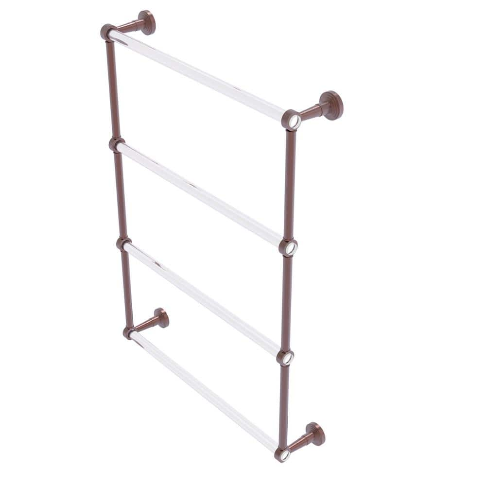 Allied Brass Pacific Beach 4-Tier 24 in. Ladder Towel Bar in Antique ...