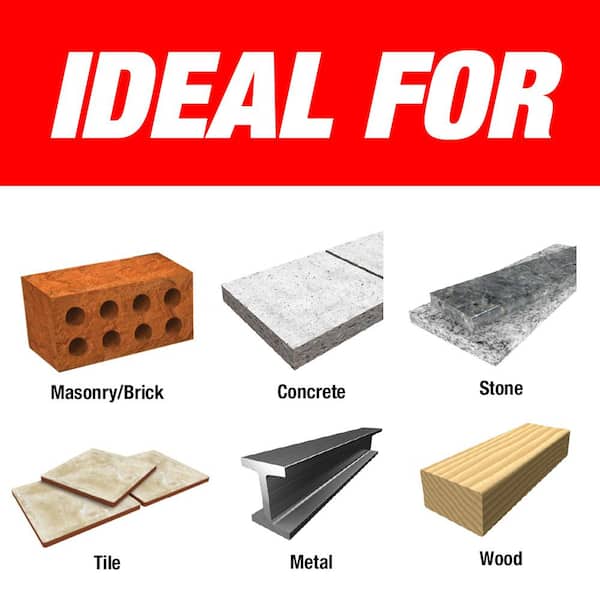 1/2 in. x 4 in. x 6 in. Multi-Material Carbide-Tipped Hammer Drill Bit
