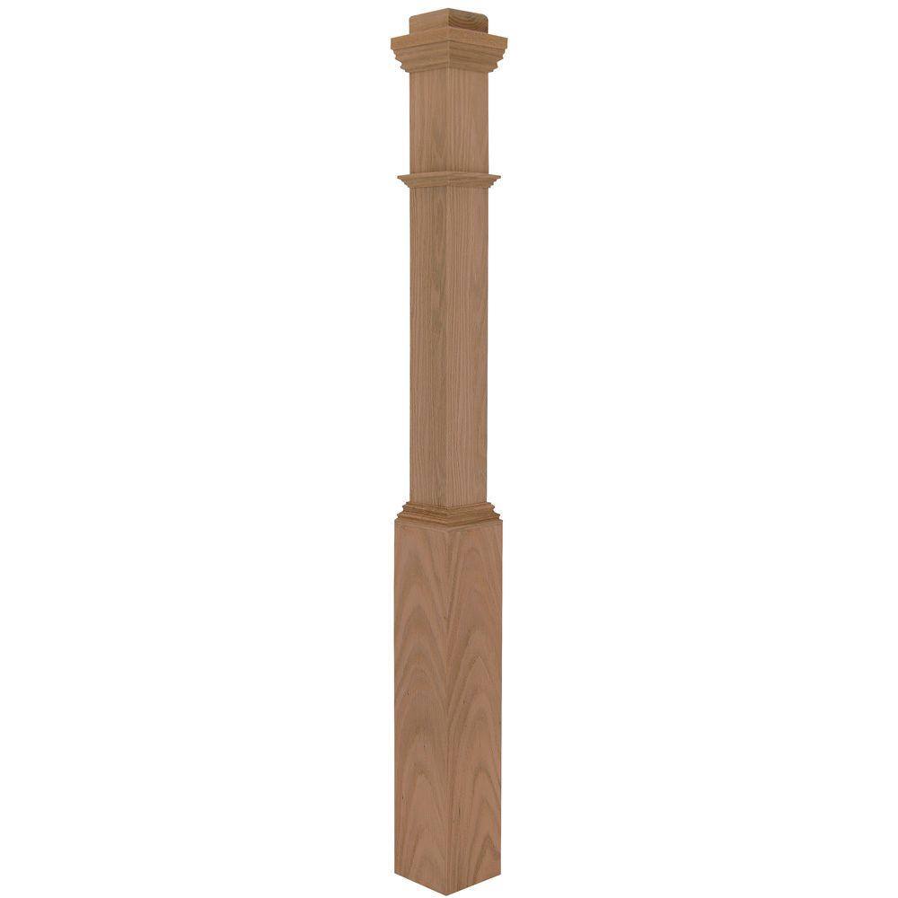 EVERMARK Stair Parts 4090 55 in. x 5 in. Unifinished Red Oak Adjustable