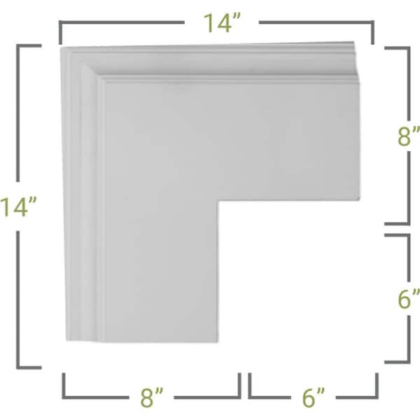 4 Easy Crown Molding 86' kit. Includes 20 inside and 4 outside corners.