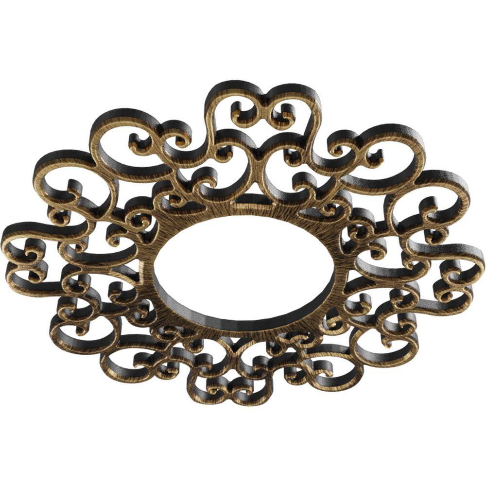 Antiqued Brass 26" PVC Pierced Ceiling Medallion