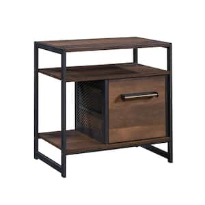 Briarbrook 24.016 in. Barrel Oak Rectangular Engineered Wood End/Side Table with Optional Drawer Configurations