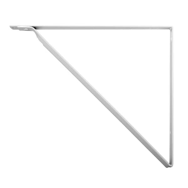 10-1/4 in. x 1 in. White Shelf Bracket