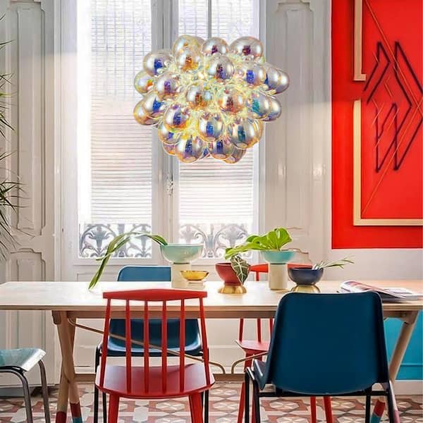 Rennnsan Nora 6-Light Colorful Modern Dimmable Sphere Glass Globe