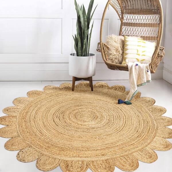 Turtle Pattern Jute Round Rug With popular Tassels,Round Jute Rug, Circle Rug, Boho Decor Rug, Eco Friendly Rug, Bohemian Area Rug, Custom Rug