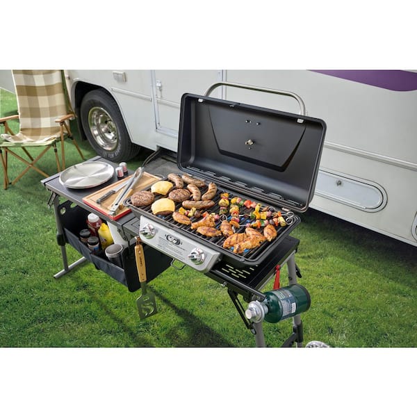Tabletop Griddle Portable 3-Burner Propane Gas Flat Top Grill Outdoor CookingBBQ - View #10