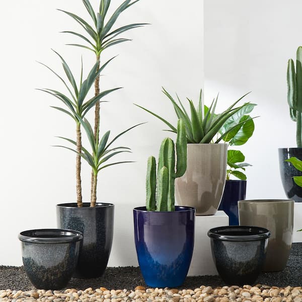 Ceramic Planters Pots, Ceramic Pots for Plants - Peach & Pebble
