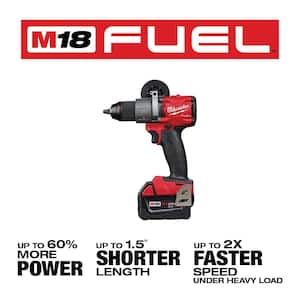 M18 FUEL 18V Lithium-Ion Brushless Cordless 1/2 in. Drill/Driver Kit with Cut-Off/Grinder