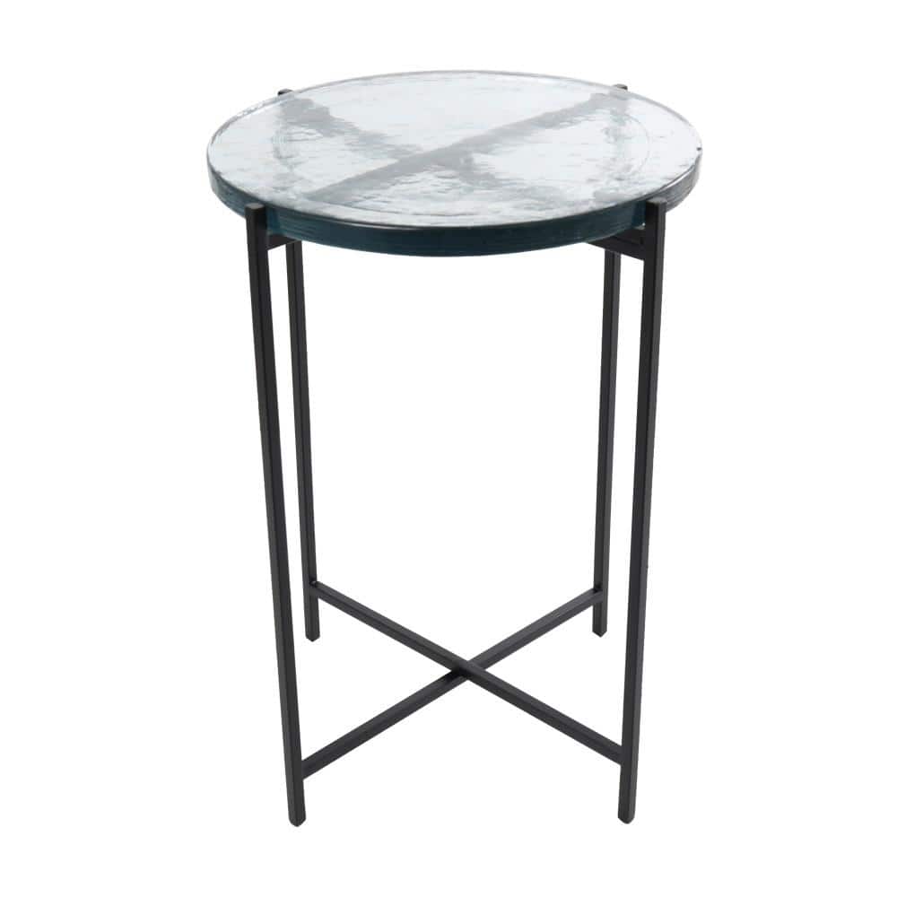 A closer look at Textured Glass Accent Table Top